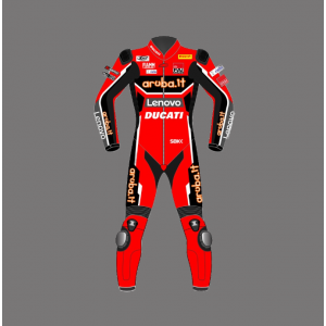 2021 Custom Motorbike suits CHAZ DAVIES DUCATI RIDING SUIT WSBK Lather Racing suit 